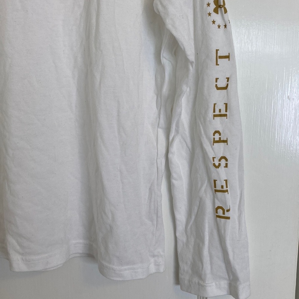Under Armour Long Sleeve Project Rock Respect White T-Shirt - Picture 3 of 12